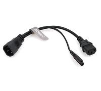 SZRMCC Cavo di alimentazione splitter da C14 a C13+C7 Y IEC 320 C14 maschio a C13 C7 femmina adattatore CA cavo di prolunga di alimentazione per monitor TV PDU server UPS