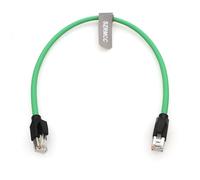 SZRMCC Cavo Ethernet Cat6 RJ45 patch LAN Gigabit ad alta flessibilità per PC, router, Profinet, servomotore (verde, 1 m)
