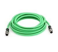 SZRMCC Cavo Ethernet M12 4 Pin D-Code a 4 Pin Maschio Cat5e Cavo Gigabit Alto Flessibileper Impermeabile Schermato per Industriale Meccanico Sensore (8M,Verde)