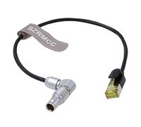 SZRMCC Cavo flessibile girevole ad angolo retto 10 pin a RJ45 Ethernet per la macchina fotografica ARRI Alexa Mini XT SXT