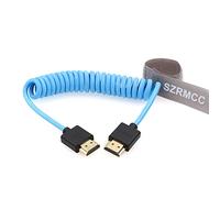 SZRMCC Cavo HDMI 8K 2.1 Ultra Alta Velocità a Spirale Morbido per Z Cam E2, Portkeys BM5, Atomos Shinobi Ninjav V Monitor, Sony Canon Camera