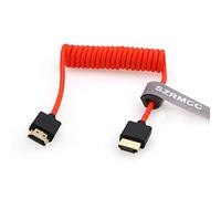 SZRMCC Cavo HDMI 8K 2.1 Ultra Alta Velocità - Spirale Intrecciato per Z Cam E2, Portkeys BM5, Atomos Shinobi Ninjav V Monitor, Sony Canon Camera