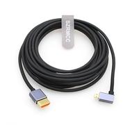 SZRMCC Cavo intrecciato 8K 2.1 da micro HDMI a HDMI, ad alta velocità, 4K a 120 Hz, cavo HDMI 2.1 per Hero 7, Raspberry Pi4, S-Ony, A6400, A6000, A7III, Nikon B500 Yoga 3 (Micro HDMI ad angolo retto,