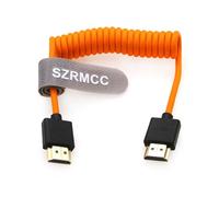 SZRMCC Cavo intrecciato a spirale 8k 2.1 HDMI a HDMI ultra ad alta velocità per Z Cam E2 Sony FX6 FX9 Canon EOS C70 C300 Portkeys BM5 Atomos Ninjav V Shogun Monitor