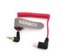 SZRMCC Cavo micro-USB con codice temporale ad angolo retto, 3,5 mm, TRS per multi-camera S-Ony FX3 FX30 A7S3 A1 a Tentacle Sync Original/SYNC E/Track E