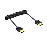 SZRMCC Cavo morbido sottile ad alta velocità 4K 2.0 60P compatibile HDMI per tablet Z Cam E2 per fotocamera DSLR Sony-Canon ATOMOS Portkeys Monitor (cavo a spirale)