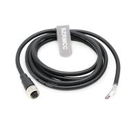 SZRMCC Cavo sensore M12 A da maschio a femmina a 5 pin per aprire l'attuatore IO Link, cavo elettrico schermato, per automazione ndustrial EtherCAT Profinet (femmina dritta a 5 pin, 40 m)