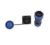 SZRMCC Connettore quadrato TY28 Connettore aeronautico impermeabile Senza saldature Montaggio a pannello Vite a crimpare Quick Connect Plug Socket (9Pin 10A)