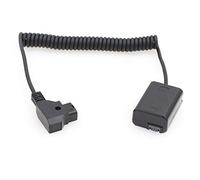 SZRMCC D-tap 2 pin a NP-FW50 DC Accoppiatore Dummy Batteria per Sony A7 A7S A7R A7SII a5100 a6300 NEX Series Camera (cavo a spirale)