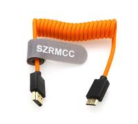 SZRMCC HDMI a Mini HDMI 8K 2.1 Cavo intrecciato ad alta velocità per Sony CX7, A7 II, A7S II, Canon EOS 70D / 80D, Nikon D500, D7500, Z6 / Z7 Pan-asonic Lumix Fuji Camera