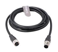 SZRMCC M12 A code 5 Pin Dritto Maschio a Femmina Sensore di Aviazione Connettore Cavo Elettrico Alto Cavo Impermeabile Schermato Flessibile Per Telecamera Industriale Modulo Fieldbus (10m)