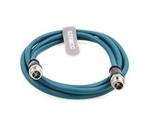 SZRMCC M12 X-Code 8 pin Maschio a 8 pin Maschio Ethernet Cavo Cat7e Gigabit Schermato Impermeabile Cavo di Rete ad Alta Flessibile per Fotocamera Industriale Basler Cognex (Blu,3m)