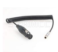 SZRMCC RS Fischer 3 pin maschio a 4 pin XLR femmina cavo di alimentazione per fotocamera Sony ARRI Alexa a TVlogic LVM-170A, monitor SmallHD 1303