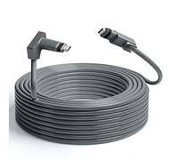 SZRMCC Starlink Gen 2 Cavo di prolunga di ricambio azionato standard impermeabile per antenna satellitare Starlink V2 rettangolare grigio 26AWG (15 m)