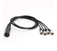 SZRMCC XLR 4 Pin maschio a 4 Split Hirose 4 Pin maschio cavo di alimentazione per Zaxcom Sound Devices 688 664 Zoom F8
