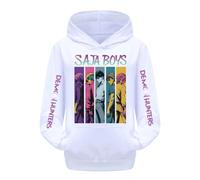 SZRXKJ Demon Hunters XX Stampa Saja Boys Anime, 14 colori con stampa grafica, bianco, 3-4 Jahre