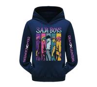 SZRXKJ Demon Hunters XX Stampa Saja Boys Anime, 14 colori con stampa grafica, blu navy, 5-6 Jahre