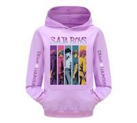 SZRXKJ Demon Hunters XX Stampa Saja Boys Anime, 14 colori con stampa grafica, Lilla, 5-6 Jahre