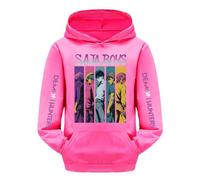 SZRXKJ Demon Hunters XX Stampa Saja Boys Anime, 14 colori con stampa grafica, rosa hot, 9-10 Jahre
