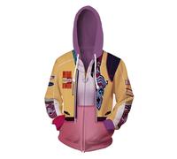 SZRXKJ K-POP Witch Hunting Rumi - Felpa unisex con cappuccio e stampa grafica, colore: Giallo/Rosa, Colore: rosa., S