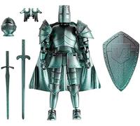 szseynmy Action figure medievali, action figure con armatura da cavaliere, manichino robotico articolato T13, action figure Dummy 13 (Verde)