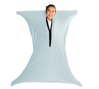 SZSMART Calze sensoriali per adulti, 165 x 73,7 cm, elasticizzate, per alleviare lo stress, per adulti con autismo, ansia (colore grigio, XL/163-191 cm)