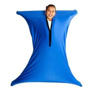 SZSMART Calze sensoriali per bambini, 101,6 x 68,6 cm, elasticizzate, per alleviare lo stress, per bambini con autismo, ansia (blu, S/89-112 cm)