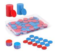 SZSMW 100 Conteggio di Chip di Gioc - Accessori Tombola - Pedine per Tombola - Perfetto per Addizioni, Sottrazioni,Conteggi,Bingo,Ausili per L'Insegnamento In Classe O A Casa,Viene Fornito Con Scatola