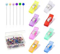 SZSMW 250 Pezzi Spilli da Sarta - Spilli Con Testa Colorata - Cucito Accessori Sarta - Può Essere Utilizzato per Tessuti,Creazione di Abbigliamento, Fai da Te, Perfetto per Il Cucito Quotidiano