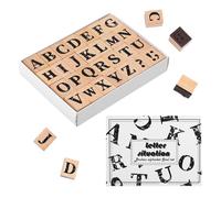SZSMW 28 Timbri Lettere Alfabeto - Timbri Scrapbooking Lettere - Stamp Letters - Può Essere Usato Come Strumento Educativo per Insegnare A Lettere E Parole A Tuo Figlio,Molto Adatto Agli Artigianato