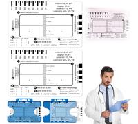 SZSMW 2righello Elettrocardiogramma - Righello Ecg A 7 Gradini - Ecg Ruler - Ideale per I Professionisti E per Chiunque Aspiri A Padroneggiare L'Interpretazione Dell'Ecg (Con Giacca)