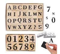SZSMW 38 Timbri Lettere Alfabeto - Numeri Alfabeti - Lettere Timbri Set - Ottimo per Album Fotografici, Album, Lettere,Diari,Carte,Etichette E Altri Progetti Creativi,Spesso Adatti A Mestieri E Diy