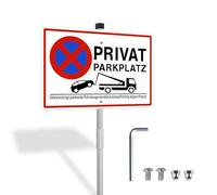 SZSMW Cartelli Parcheggio Privato - Parcheggio Privato - Parcheggio Vietato - Perfetto per Parcheggi Privati, Parcheggi Aziendali, Aree Residenziali E Molti Altri Luoghi