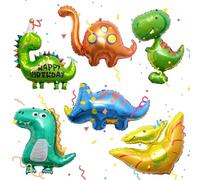 SZSMW Confezione da 6 Palloncini Dinosauri - Palloncini Animali - Palloncini Dinosauro - Adatto per Feste A Tema Dinosauri, Feste di Compleanno, Giochi In Biliardo, Decorazioni Per la Stanza