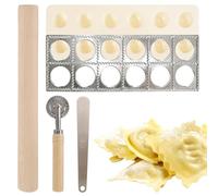 SZSMW Stampo Ravioli - Stampo per Wonton - Stampo per Tortellini - Può Essere Utilizzata per Preparare Gnocchi Freschi, Crostate, Gnocchi E Dolci, Adatta A Tutti Gli Impasti E Pasticceria