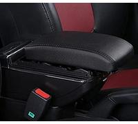SZSS-CAR Bracciolo centrale in pelle per Citroen C4 C-Quatre C-Triomphe 2004 2005 2006 2007 2008 2009 2010 2011 Braccioli portaoggetti con USB (punti neri, con USB)