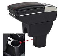 SZSS-CAR Vano portaoggetti con bracciolo in pelle da montare alla console centrale dell’auto,Compatibile con Suzuki Ignis 2017 2018 2019 2020,2021
