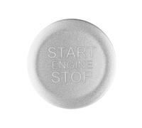 SZTMYVUW Compatibile con Alfa per Romeo per Giulia per Stelvio 2017 2018 2019 ABS Car Engine Start Stop Pulsante Anello Trim Accessori Auto Adesivi Interni Adesivi di Riparazione(Silver)
