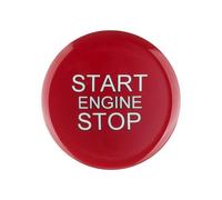 SZTMYVUW Compatibile con Alfa per Romeo per Giulia per Stelvio 2017 2018 2019 ABS Car Engine Start Stop Pulsante Anello Trim Accessori Auto Adesivi Interni Adesivi di Riparazione(Black)