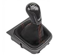 SZTMYVUW Pomello del cambio Compatibile Con VW Per Golf 5 MK5 2004-2008 | Per Jetta MK3 2006-2012 Pomello Del Cambio Velocità Auto Ghetta Di Avvio(Red line 6 Speed)
