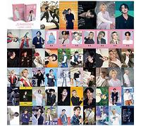SZTVECFW 55 Pezzi Bangtan Boys Jungkook Fotokarten Bts Jungkookcards Bangtan Boys Bts Albumkarten Bangtan Boys Merch Box Karten Regalo per Army Fans/Jungkook