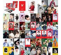 SZTVECFW 55 Pezzi Bangtan Boys Jungkook Fotokarten Bts Jungkookcards Bangtan Boys Bts Albumkarten Bangtan Boys Merch Box Karten Regalo per Army Fans/V