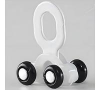 SZTVECFW Binari Tendaggi Rulli, Scorrevole Silenzioso Ruota in Lega Alluminio Resistente Carrucole Bobine per Tracce da Soffitto per Tende Nero 50 Pezzi, White, 300 PCS
