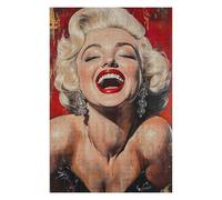SZTVECFW Puzzle 1000/1500 Pezzi for Adulti Puzzle for Adulti 1000/1500 Pezzi Puzzle educativo, Marilyn Monroe, Puzzle for la Decorazione della casa(1000PCS 50x70CM)