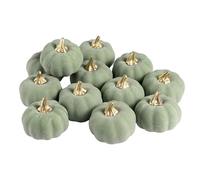 szvbofueck 12 pezzi di zucche artificiali, decorazione per il giorno del Ringraziamento, Halloween, decorazioni finte, zucche, abito da festa, per donne, sexy, elegante (verde, taglia unica)