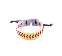 szvbofueck Bracciali da baseball in vero braccialetto da atleti, bracciale cucito a mano, morbido e sportivo, gioielli indiani, Taglia unica, Pelle, Nessuna pietra preziosa