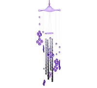 szvbofueck Chimes - Campanello a vento in metallo, con 4 tubi, per esterni, per la casa, per giardino, cortile, terrazza e decorazione per la casa