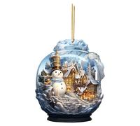 szvbofueck Christmas Snowman Globe Ornament Hanging Christmas Hanging Style Decoration Design Christmas Style Hanging Pack - Vaso da appendere per piante interne, grande (B, taglia unica)