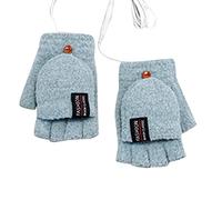 szvbofueck Guanti rossi da donna, corti, antivento, da uomo, da donna, termici, protezione dal freddo, per ciclismo, corsa, convertibili, senza dita, in lattice (verde, taglia unica)