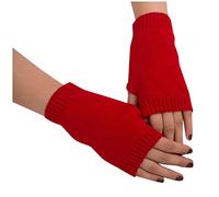 szvbofueck Leopard Costume da leopardo per adulti, guanti caldi da donna, per l'inverno, per la danza del ventre (rosso, taglia unica)